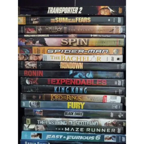 Lot Of 40 Used Thriller Action Marvel DC movies DVD Estate Sale ~ Trl1#411